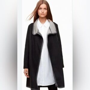 Babaton cormac coat dark grey medium